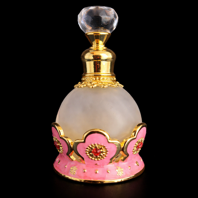 (image for) PINK JEWELED ANOINTING OIL BOTTLE — Enamel — 15 ml