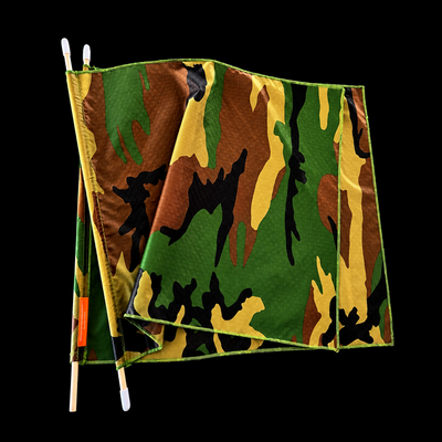 (image for) CAPPED CAMO FLAG SET: Capped wooden dowels