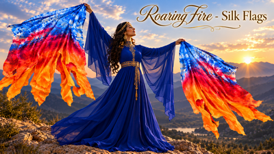 Roaring Fire Silk Worship Flag Set.