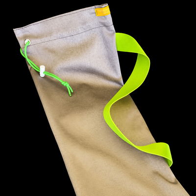 (image for) Children's Worship Flag Bag: pink or green handle