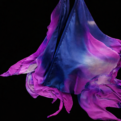 (image for) WORTHY IS THE LAMB — Double-Layer Silk Flag Set