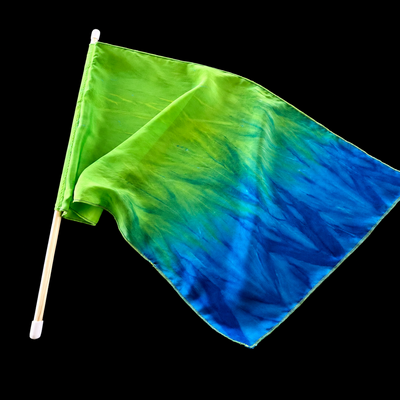(image for) SILK FLAG: Flowing River, small, w/flexi-rod
