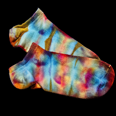 (image for) Jeweled Earth Tie-Dye Socks — Low-Cut
