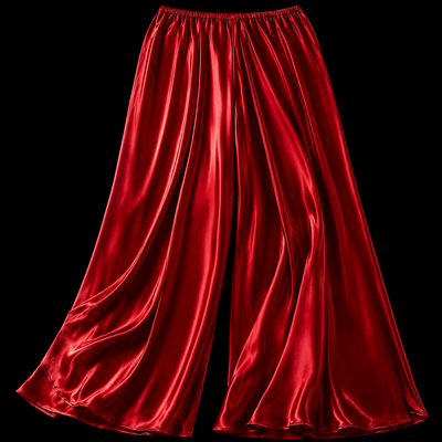 (image for) PALAZZO PANTS: Metallic Red, XXL