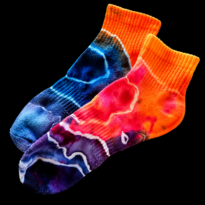 (image for) SOCKS Colorful: Ankle cuff, tie dye, cotton