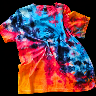 (image for) TSHIRT TIE-DYE: Colorful Glitch, Large