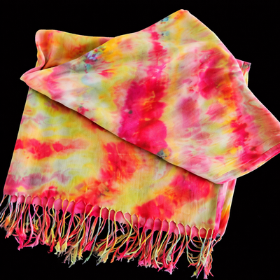 (image for) PRAYER SHAWL: Abiding Garden — Hand-Dyed