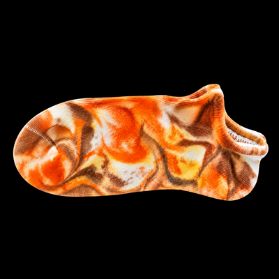 (image for) CINNAMON SWIRL — Bamboo Tie-Dye Low-Cut Socks