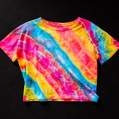 (image for) COLOR BURST — Juniors Tie-Dye T-Shirt, Small