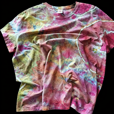 (image for) EARTHSTONE GEODE — Hand-Dyed Tie-Dye T-Shirt, 2XL