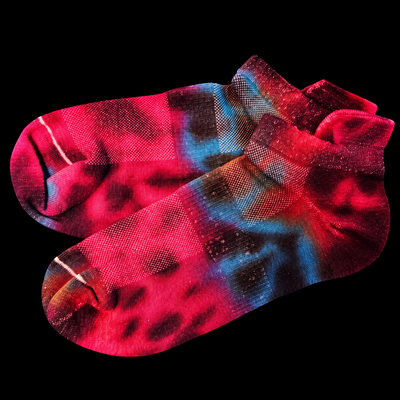 (image for) Midnight Berry Tie-Dye Socks — Low-Cut