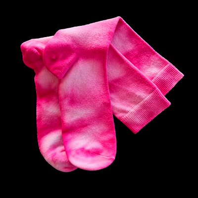 (image for) Pink Sorbet Tie-Dye Socks — Mid-Calf
