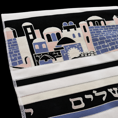 (image for) DAUGHTER OF ZION — Jerusalem Tallit Prayer Shawl