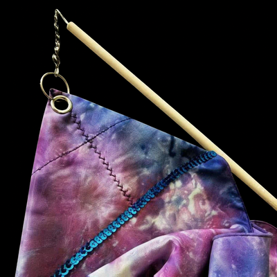 (image for) SILK STREAMER: Blue & Purple, w/hardware