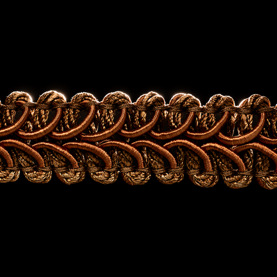 (image for) BRAIDED GIMP TRIM — ½" Decorative Trim, 6 Colors, Sold by the Yard