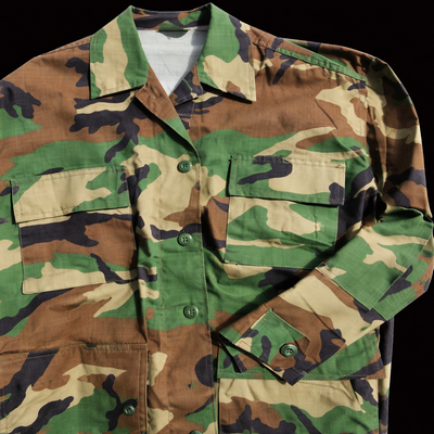 (image for) GOD'S ARMY — Vintage Woodland Camo Military Jacket