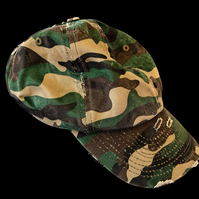 (image for) HIDDEN IN CHRIST — Vintage Woodland Camo Military Cap