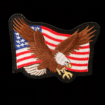 (image for) PATRIOT PATCH — Embroidered Eagle & American Flag